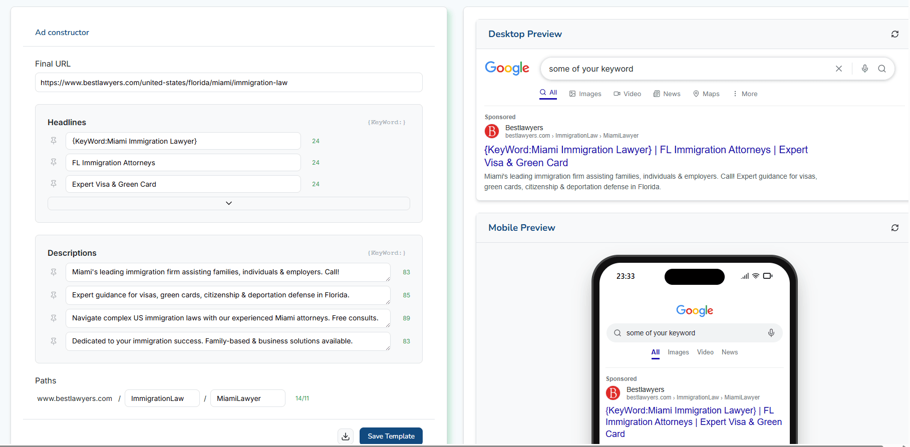 Ad Templates Demo