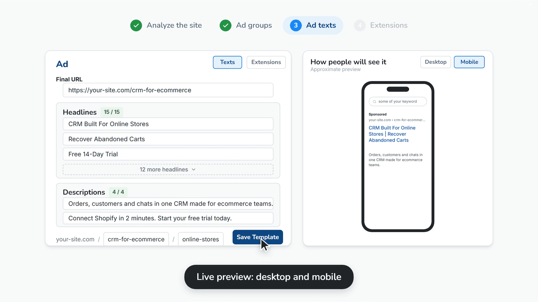 Ad Templates Demo